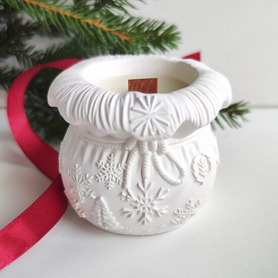 Dekoratīva Ziemassvētku svece