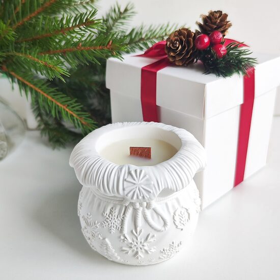 Dekoratīva Ziemassvētku svece