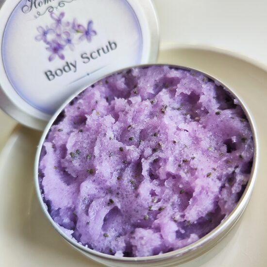 Putojošs ķermeņa skrubis “Ceriņi”